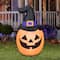 5ft. Airblown® Inflatable Halloween Outdoor Pumpkin with Witch Hat